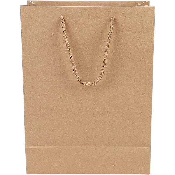 Dww-10 stk Kraftpapirposer Store Julegaveposer Håndveske med Håndtak Gaveposer Resirkulerbar Emballasje Godteriposer Crazy Bag