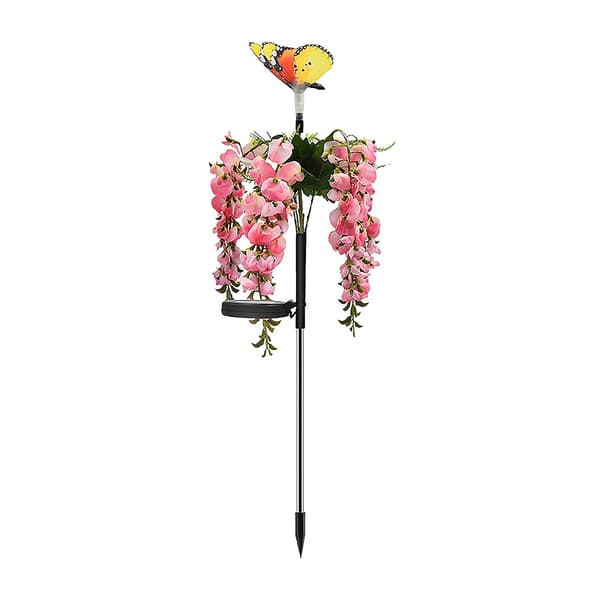 Solcelledrevne lys Solblomsterlys Udendørs, LED-lys Lys Blomsterarrangement Lys Simuleringsblomster