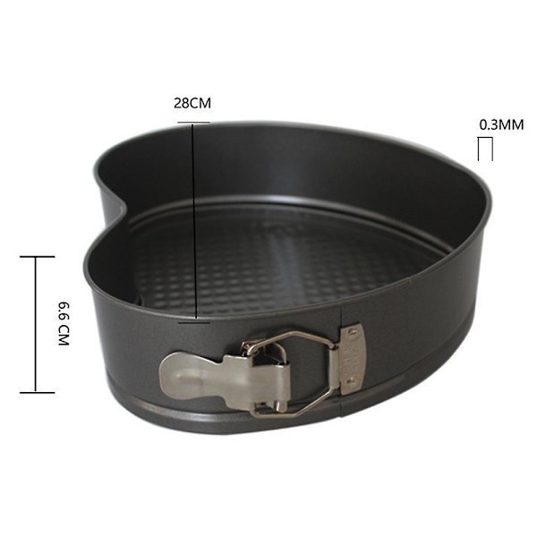 Mini Hjertebageform Hjerte Springform Kompatibel Med Lille Form, Non-stick Belægning