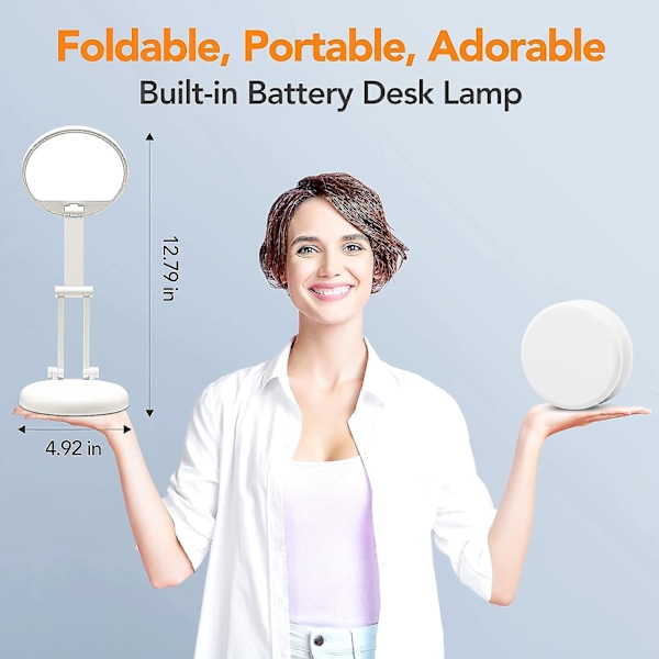 Dww-LED skrivbordslampa sladdlös lampa, uppladdningsbar LED-lampa sänglampa, Luminosit uppladdningsbar LED-lampa, touch sänglampa, kontorslampa