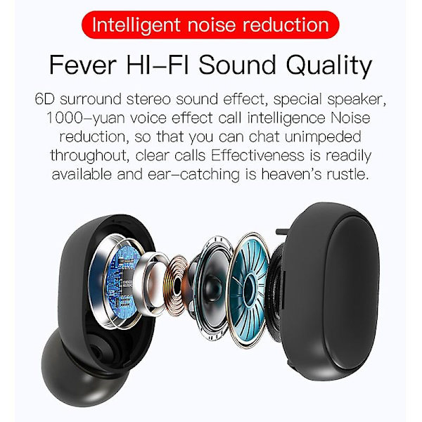 Langaton Bluetooth 5.0 Mini In Ear -kuulokkeet Hifi Stereo Bass Langattomat Kuulokkeet Urheilu Vedenpitävät Langattomat Kuulokkeet Mikrofonilla Pitkä Valmiusaika Bluetooth-kuulokkeet