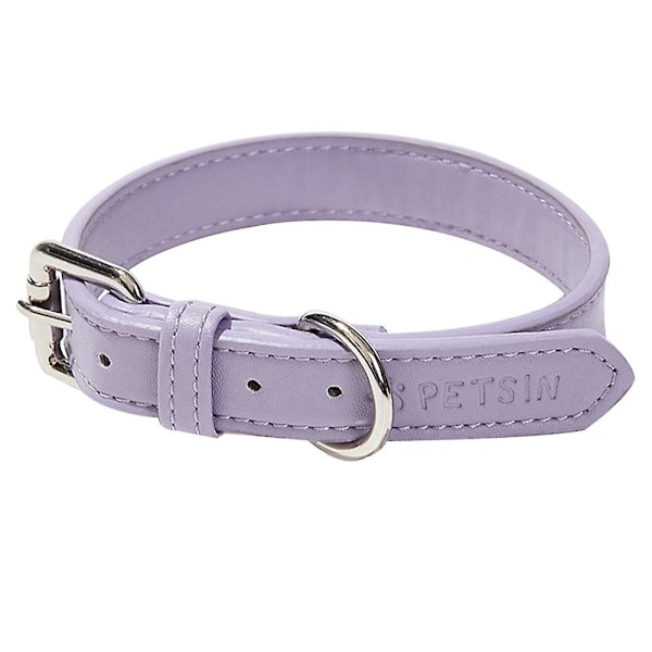 Leather collar - cute adjustable collar for small and medium dogs