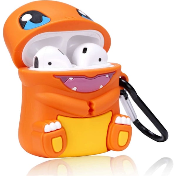 Fodral för Airpods 1/2 Söt Djurtecknad Modekaraktär Airpods 1/2 Skydd Tillbehör Stötsäkra Kit Coola Roliga Roliga Mjuka Silikonhöljen Barn