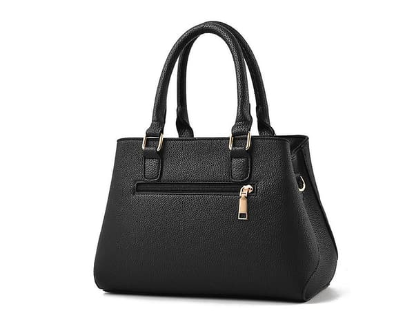 Damväskor och handväskor Axelväska Dam Designer Satchel Messenger Tote Bag,noir,28*12*19cm