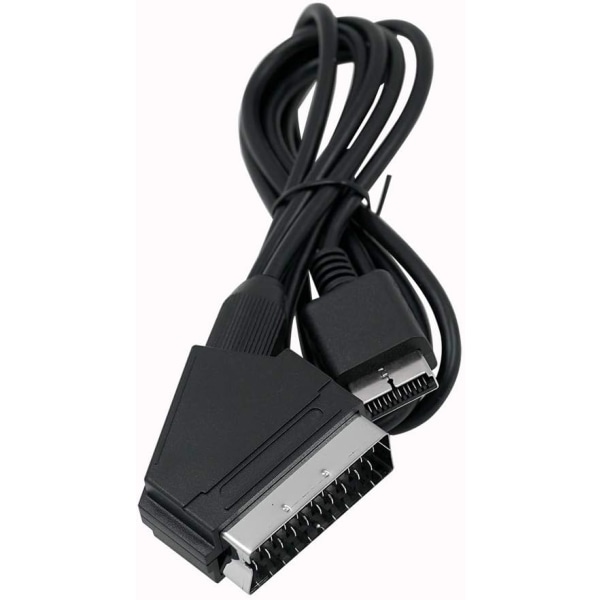 Kabel med Peritel-kabel med färgat hölje för PS3/PS2/PSone PAL1pc (svart)