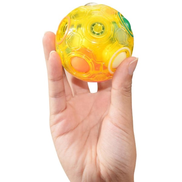 Magisk regnbueball Fidget Ball, puslespill Speed Cube pedagogisk 3d puslespill Fidget Toyorange（Orange）