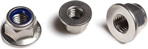 M10-(5 stk)-flensmutter med låseutstyr og ikke-metallisk klemdel)-6926 rustfritt