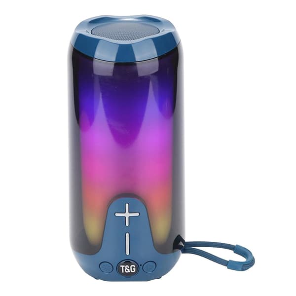 Bærbar trådløs Bluetooth-højttaler (én størrelse, blå)
