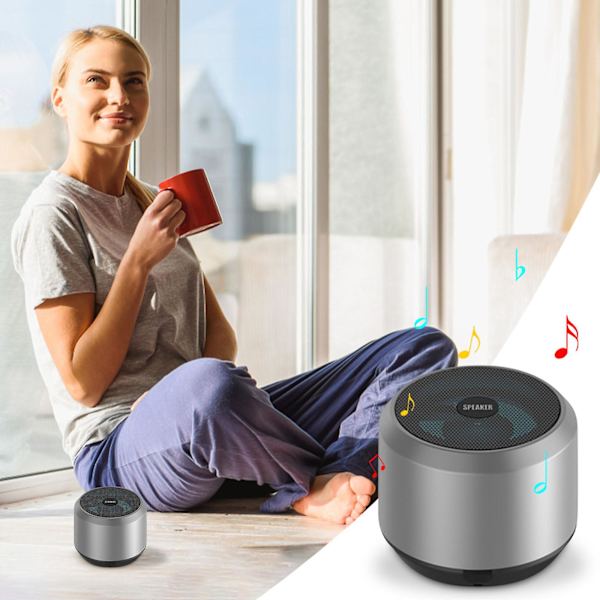 Trådlösa utomhushögtalare Bt 5.0 Högtalare Utomhus Hifi Stereohögtalare Sport Spelare Mini Multimedia Subwoofer Tf-Card