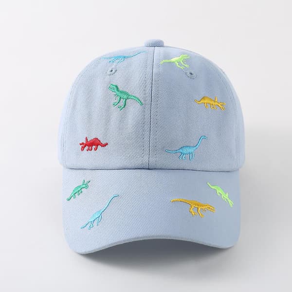 Dww-Blå-Børns Solhat Dinosaur Baseball Cap Sommer Justerbar Hat Dreng Pige Cap