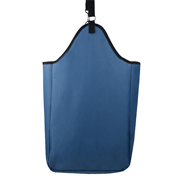 Mimigo Høypose Hester Stor Robust Hester Fôring Høypose Hester Matepose Med Metallringer For Hester Sau Ku 600d Nylon（33x18x60cm，BLÅ）