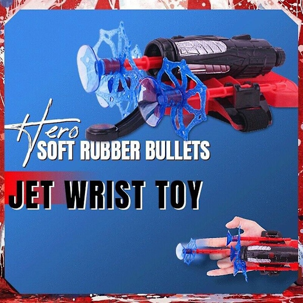 Lekerakett Spider Man Web Shooter Dart Blaster（Som vist）