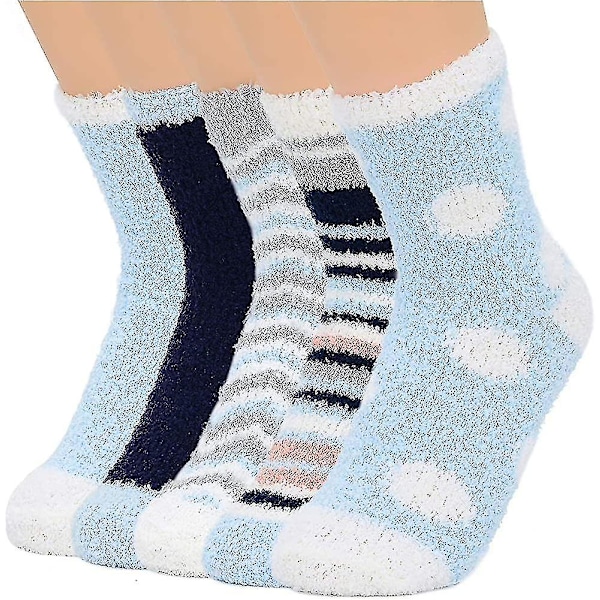 Damstrumpor Fuzzy Strumpor Mjuka Fluffy Strumpor Varma Fleece Strumpor Strumpor