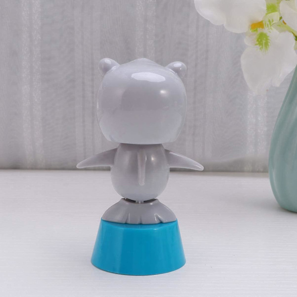Solcelledansende legetøj Bobble Head legetøj Haj dukke dyr dansende figur legetøj Bil instrumentbræt indretning