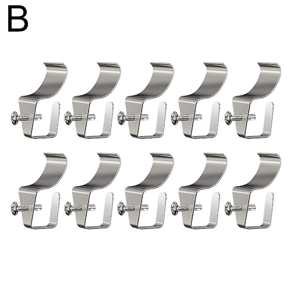 5/10/20 kpl ruostumatonta terästä rei'ittämätön koukku seinälle kiinnitettävät S-koukut piilokoukku（5 kpl）