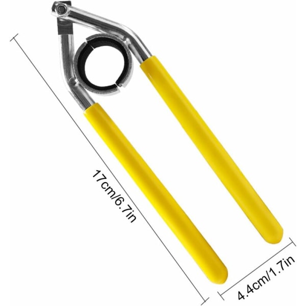 Vandhanebelufternøgle og værktøj til fjernelse, gul