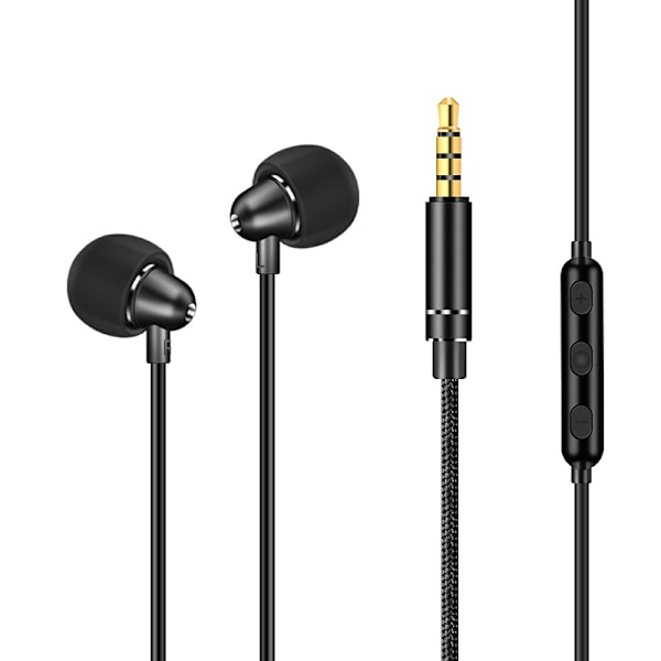 Öronsnäckor In-Ear-hörlurar Kompatibla med IPhone 11 Pro Max IPhone X-svart