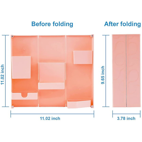 Foldbar Penneholder, Sød Magnetisk Åbning Og Lukning Kunstforsyningsholder Med Blyantholder