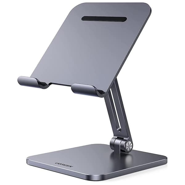40393 Aluminiumskrivebordsstativ for iPad Pro/Mini/Air/iPhone 13 Pro Max/Galaxy Tab A7/MatePad Non-S