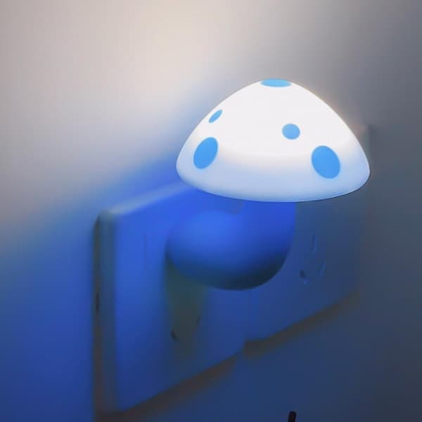 Champignonformet energibesparende sensor LED natlys med