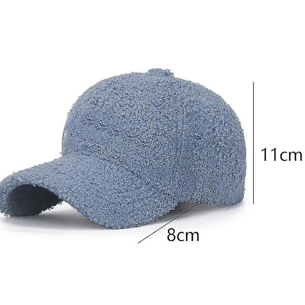 Konstgjord lammull baseballkeps varm vinter teddy scratch fleece hiphopkeps