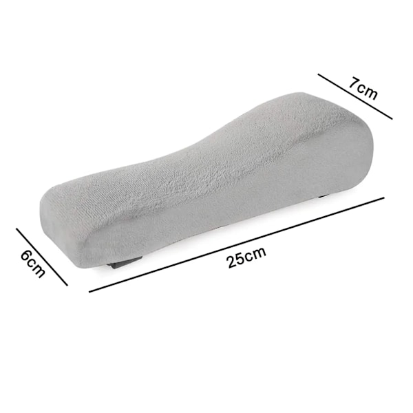 Armstödsskydd i Memory Foam för Stolar, Skrivbordsstolsdynor för Kontor och Gaming, Tryckavlastande Kudde (Grå)