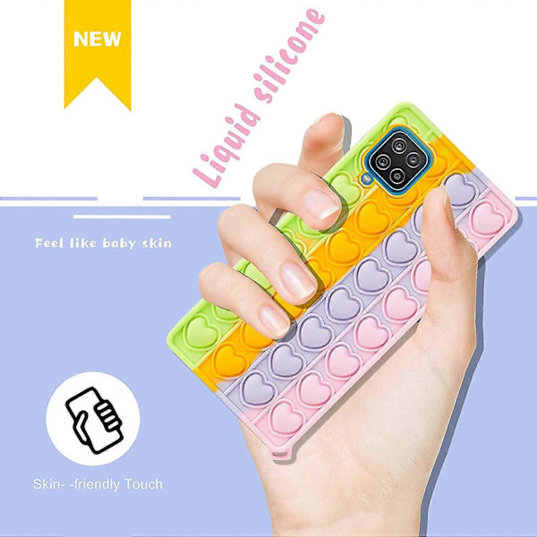 Trendigt och roligt fodral till Samsung Galaxy A12 5G, Silikon Cartoon Rolig Söt Cool Fidget Unik Snygg Designer Roligt Skyddande Fodral för Pojkar Flickor Kvinnor