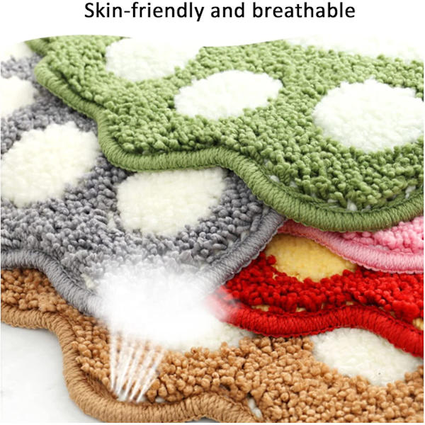 Badmatta Röd Badrumsmatta 40cm X 60cm Halksäker Vattenabsorberande Matta Används I Badrum, Dusch, Sovrum, Etc. Mjuk Mikrofiber Badmatta Maskintvättbar B