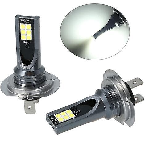 Spesifikk pære H7 Bil LED Tåkelys 200W Hovedlyspærer Kit 6000K Hvit Kjørelys HID Dekoder, Svart 2stk