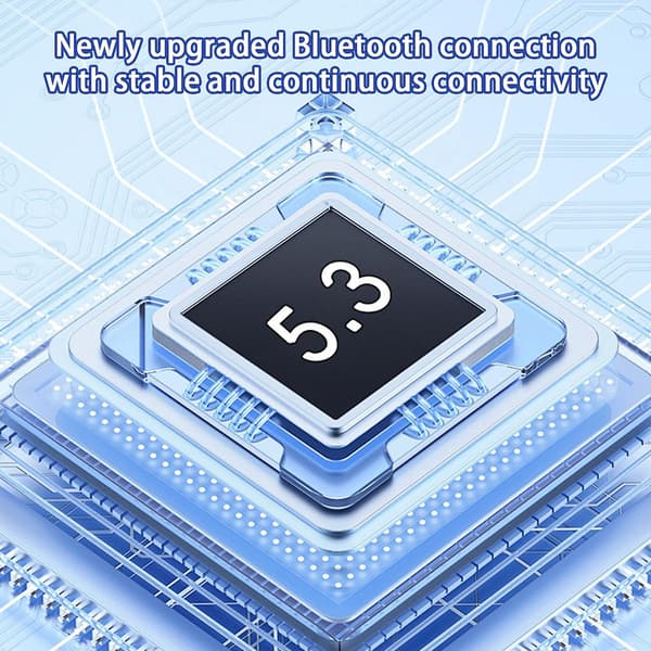 Intelligent Digital Display Bluetooth-øretelefoner HIFI-lydkvalitet Ekte stereolyd Transparent ladeetui Bluetooth-øretelefoner