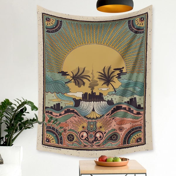 Wekity Skull Flower Girl Tapestry Home Tapestry Aesthetic Art Home Background Fabric Decoration Gift Pool Tapestry Living Room Bedroom Decoration (GT3