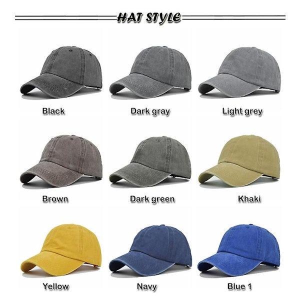 Europeisk og amerikansk lett plate baseball caps vasket gammel solskjerm ensfarget lett plate spiss caps barn voksen foreldre-barn lue