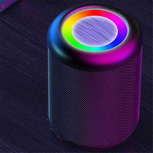 Mini bärbar vattentät Bluetooth-högtalare Bluetooth 5.0 Ljud Utomhus Bärbar 9D Ljudkvalitet Trådlös Sporthögtalare（Svart）