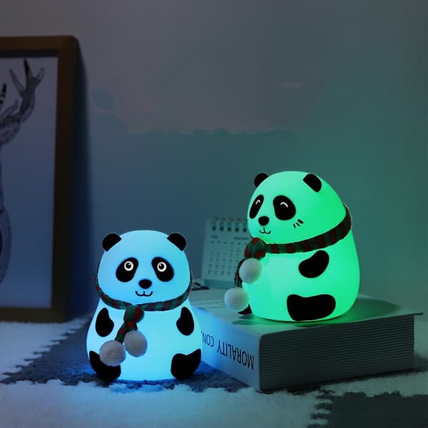Panda julegaver til jenter, kvinner, barn nattlys Cu