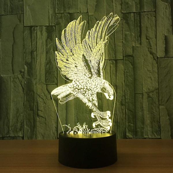 Deception Of Acsergery Optical 3d Eagle Luminous 16-color Other Remote Control Usb Current