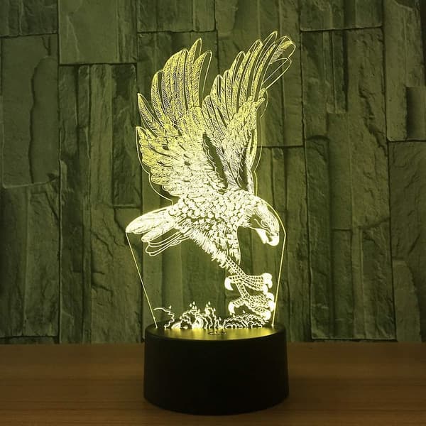 Deception Of Acsergery Optical 3d Eagle Luminous 16-färg Övrig Fjärrkontroll Usb Ström