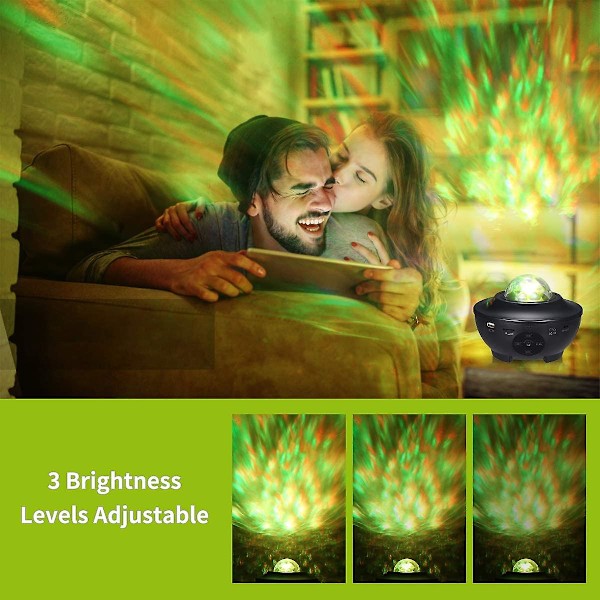 Led Stjernelys Projektor Ocean Wave Galaxy Natlys Nebula Sky Projektor