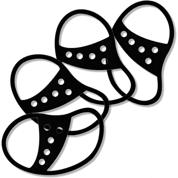 Öronkrok, Öronfäste Loop för Trådlösa Öronkrokar för Airpods Universal Öronkrokar för Airpods Öronproppar Anti-Förlust Säker 27x48mm (SvartB2)