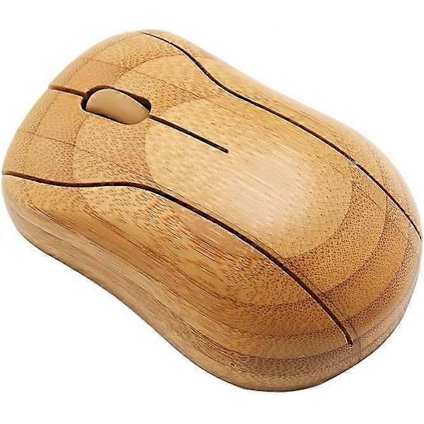 Trådlös Optisk Bambumus SG-MG95-N med USB-mottagare för Notebook, PC, Laptop, Dator, Macbook