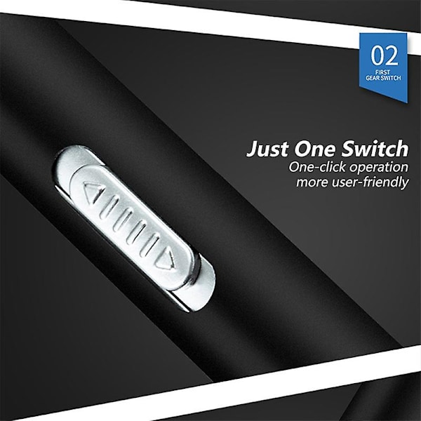 1kpl Usb-ladattava kätevä kynävalo Mini Dual Light Taskulamppu Led-taskulamppu pidikkeellä