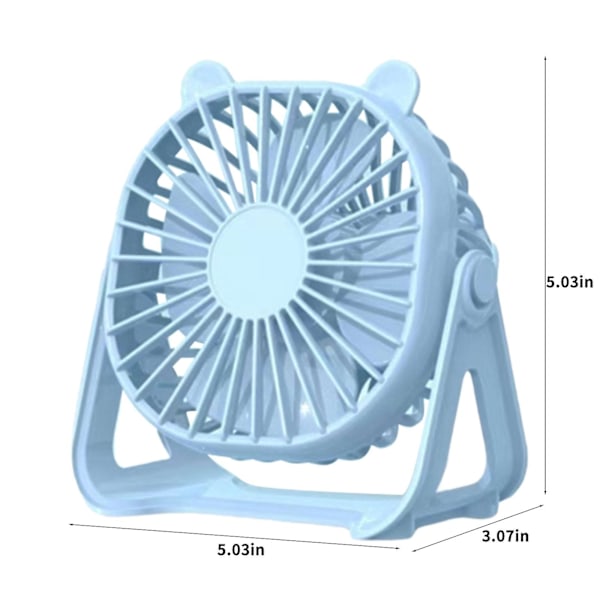 Skrivebordsvifte Stille Børsteløs Turbine Mini Elektrisk Vifte Veggmontert Usb 3-i-1 Mini Vifte Elektrisk Vifte（BU）