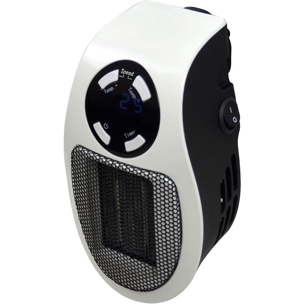 Julklappar, 500w Plugin Power Heater med 2 fläkthastigheter / 15 - 30c temperaturinställningar / Säkert överhettningsskydd