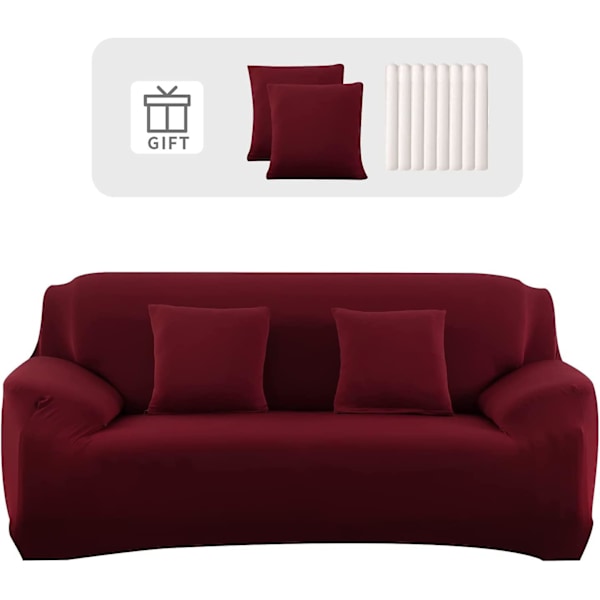 Firkant sofaovertrekk Stretch sofaovertrekk med armlene med putetrekk Elastisk sofaovertrekk