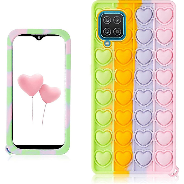 Trendigt och roligt fodral till Samsung Galaxy A12 5G, Silikon Cartoon Rolig Söt Cool Fidget Unik Snygg Designer Roligt Skyddande Fodral för Pojkar Flickor Kvinnor