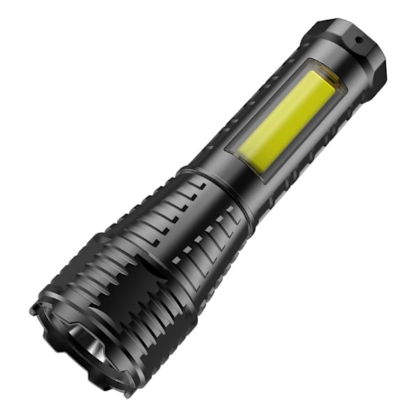 Lommelygte LED lommelygte, superlys lommelygte, zoombar, genopladelig lommelygte, kraftig håndholdt lommelygte（G）