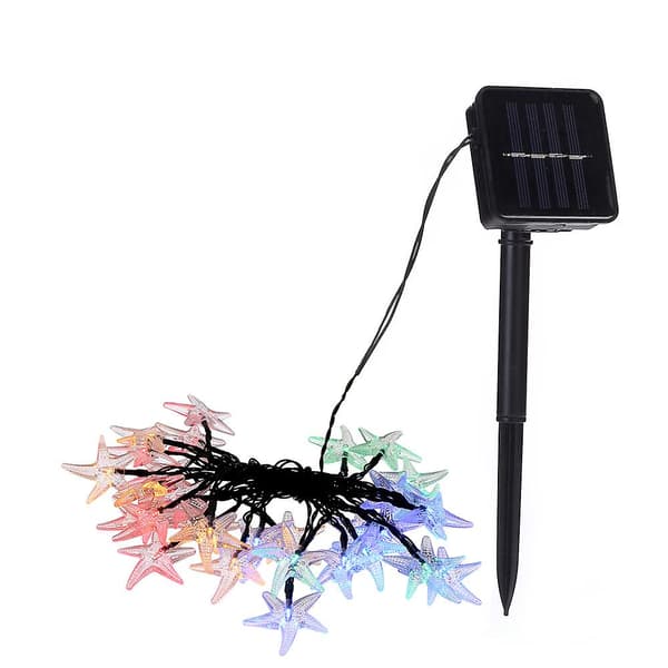 2024,30 Lamper LED Søstjerne Sol Dekorative Lys--Varmt Hvid