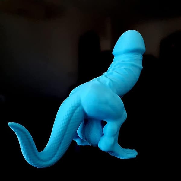 Dinosaur Figurine Bachelorette Romance Art Home Party Decor Prop Tricks（Grøn）