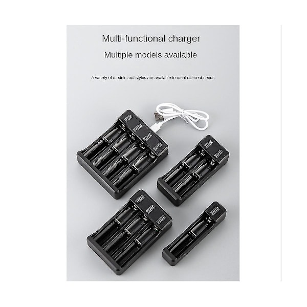 18650 Hurtigoplader med Type-C-kabel 4.2V Lithium Batteri Intelligent Oplader til 14500 26650 , 3 S yuante