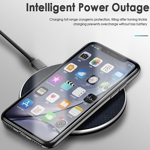 Trådløs oplader 10w Qi trådløs oplader Hurtig trådløs oplader Trådløs opladningsplade Til Samsung telefonoplader Til Iphone 11 Induktionsoplader Hurtig
