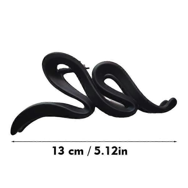 Stor hårklemme - Nem styling om morgenen, moderne loop-design, letvægtsmateriale Black